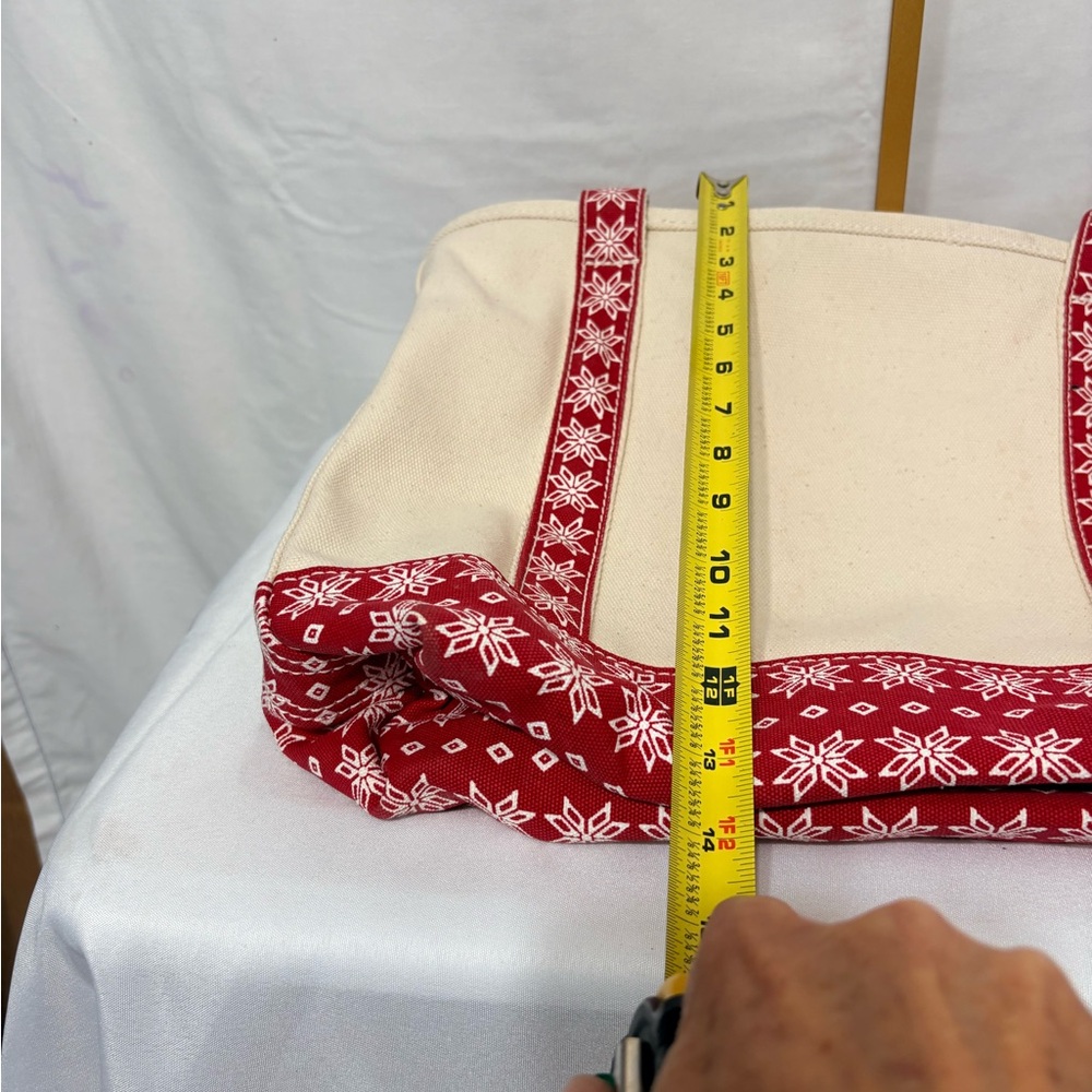 Lands' End Canvas Tote with Red Pattern - Picture 8 of 8